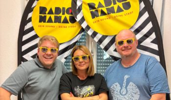 Samuel und Roland bei Radio Hanau